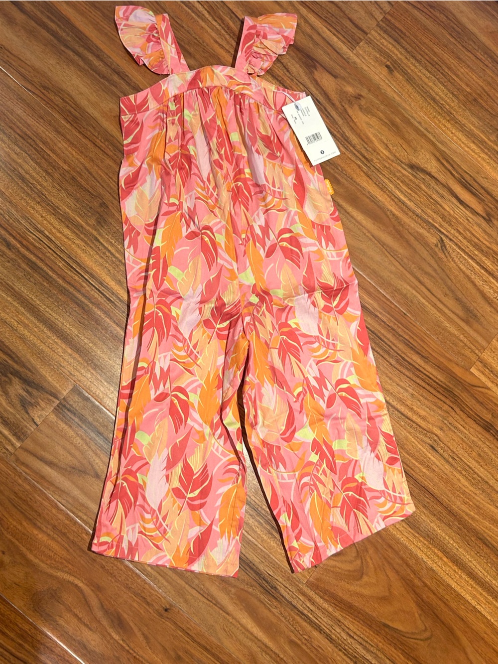 Tutto piccolo mono cotton onesie orange size 4 4t